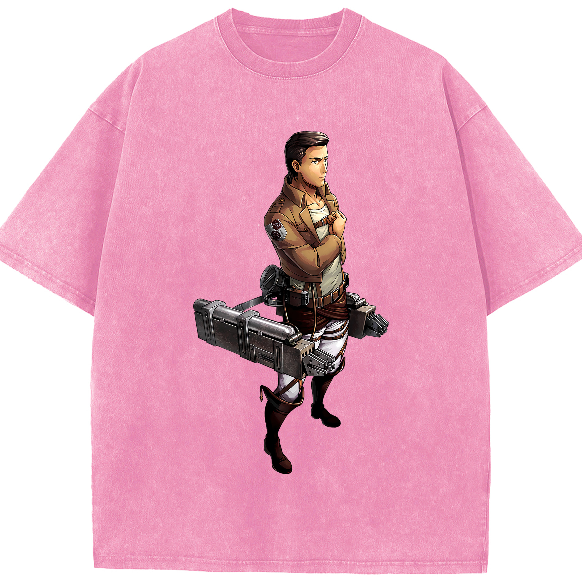 （画像用） 進撃の巨人 Attack on Titan 綿100% ヴィンテージ風 半袖Tシャツ（フロントプリント）